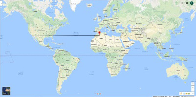 Map of Ain Sefra, Yuma