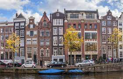 Amsterdam canal townhomes