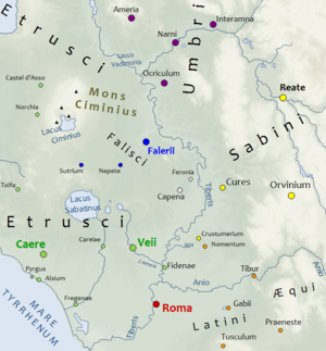 Ancient Rome map