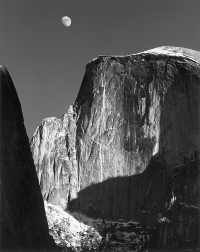 Moon and Half Dome