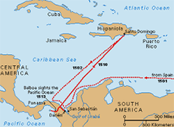 Balboa exploration map