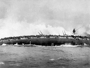 Blucher sinking