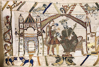 Bayeux Tapestry Edward and Harold