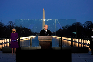 Joe Biden COVID memorial