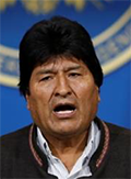 Bolivian President Evo Morales