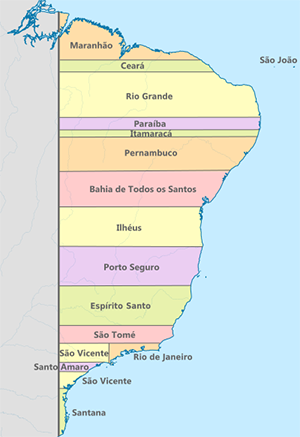 Brazil Captaincies 1534