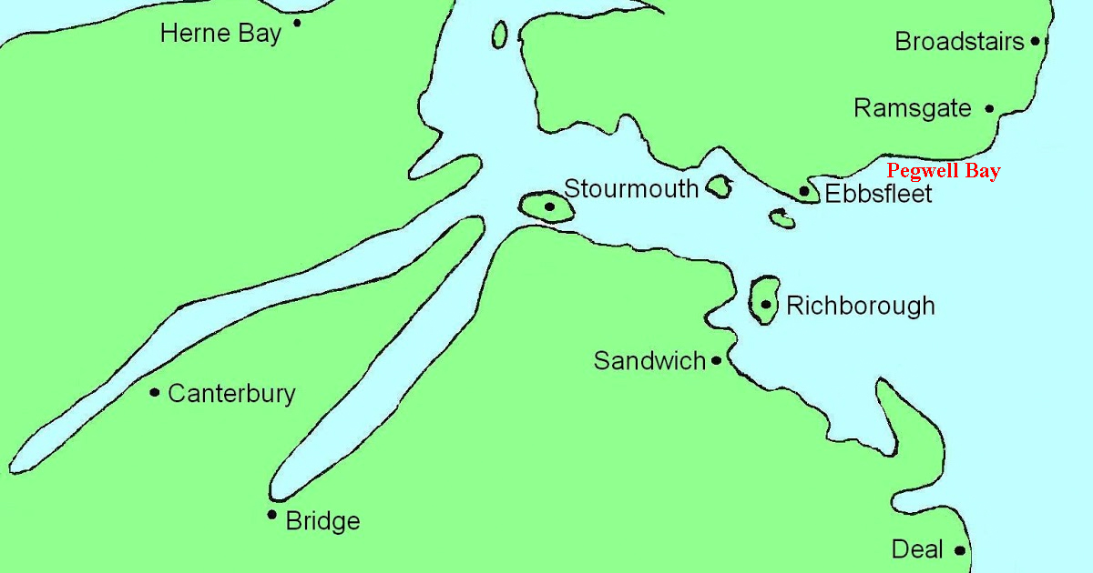 Caesar invasion of Britain Pegwell Bay