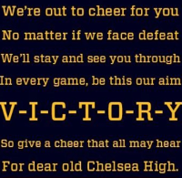 Chelsea High School cheer