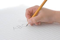 Child holding pencil