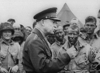 Dwight D. Eisenhower with the troops