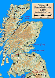 Early Scotland map