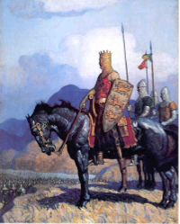 Edward I invading Scotland