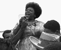 Fannie Lou Hamer at a rally