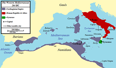 First Punic War map