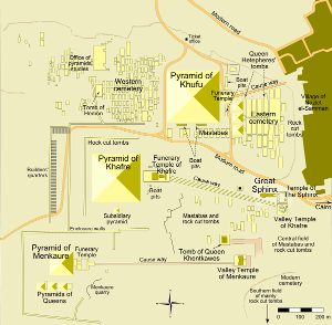 Giza site map