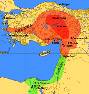 Hittite Empire map