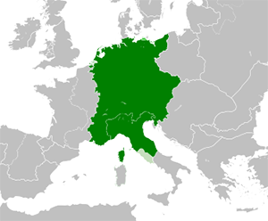Holy Roman Empire map 1190