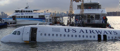 Hudson River landing in water
