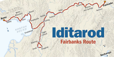 Iditarod 2025 course