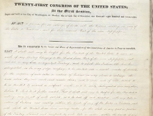 Indian Removal Act bill