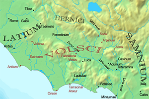 Latium map
