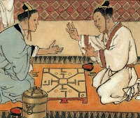 Liubo players