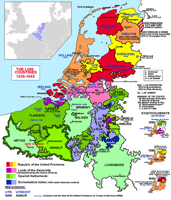 Low Countries map