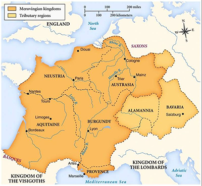Merovingian kingdoms