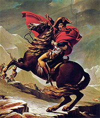 Napoleon crossing the Alps