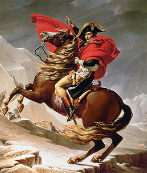 Napoleon crossing the Alps