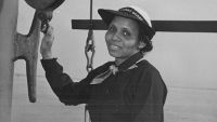 Olivia Hooker in the Coast Guard