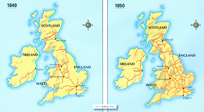 Great Britain Railway map