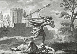 Romulus killing Remus