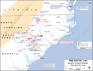 Southern operations in the Revolutionary War