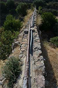 Roman aqueduct conduit