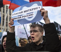 Internet protest in Moscow