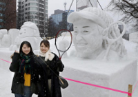 Sapporo Snow Festival Naomi Osaka