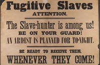Fugitive slave poster
