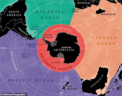 Southern Ocean map