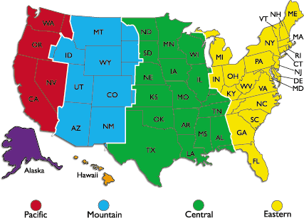 time zone lines