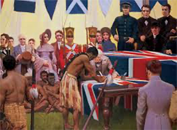 Treaty of Waitangi signing