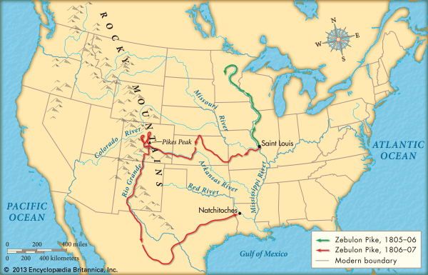 Zebulon Pike explorations