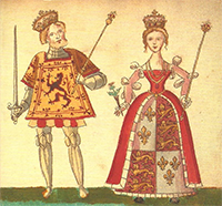 King James I of Scotland and Queen Joan