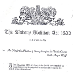 Slavery Abolition Act 1833